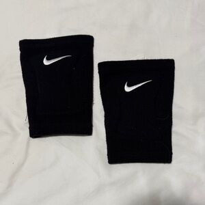 Nike Black Support Knee pads with White Swoosh